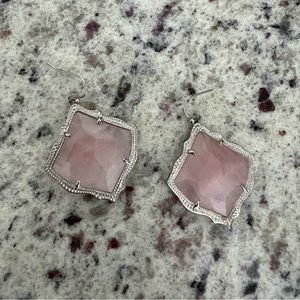 Rose Quartz Kendra Scott Earrings